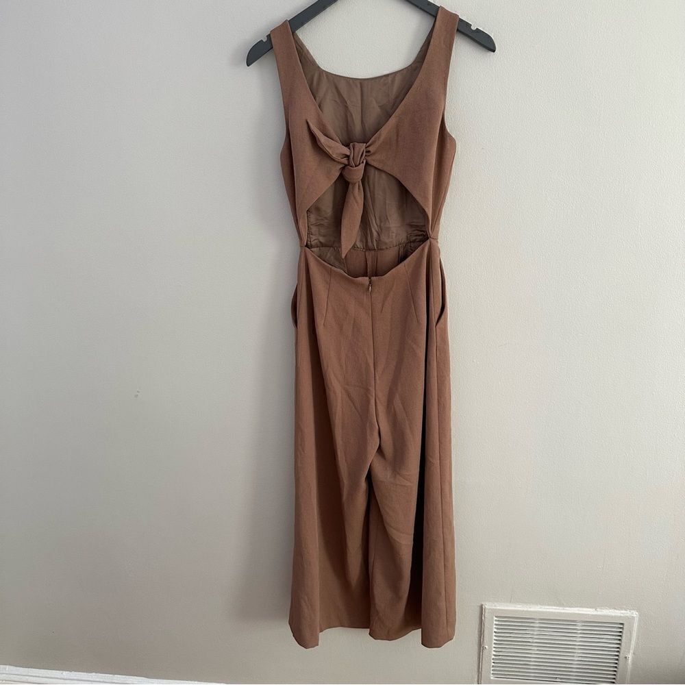 Aritzia Wilfred Ecoulement Jumpsuit in Nutmeg - Picture 6 of 8
